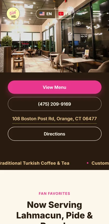 Saray Bakery & Cafe mobile website