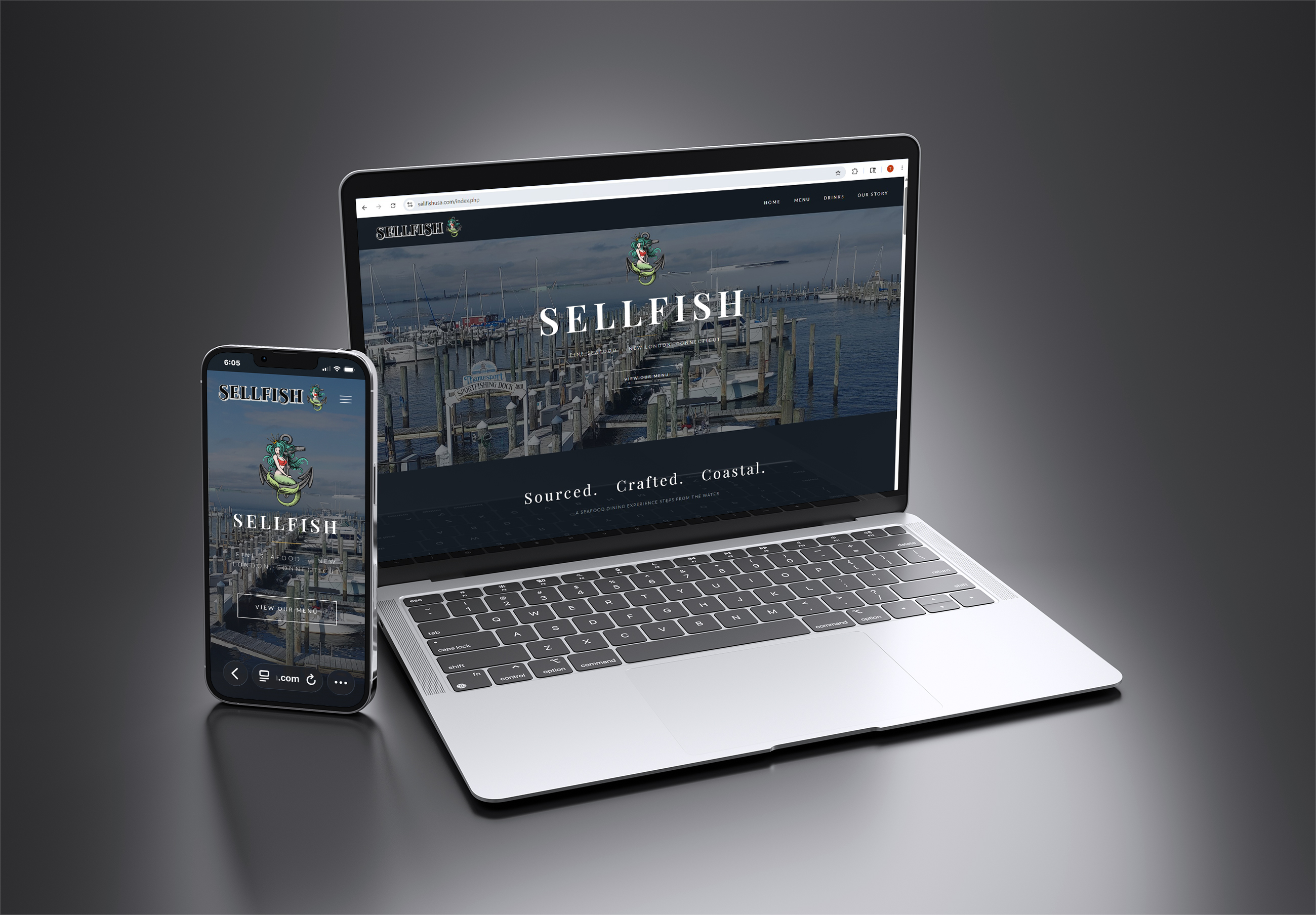 Sellfish fine dining restaurant website New London CT