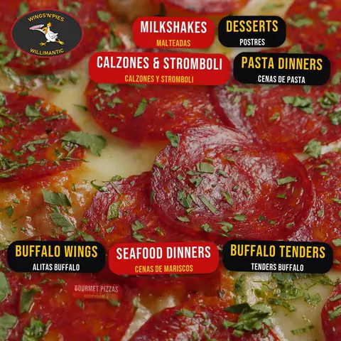 Wings'N'Pies Willimantic social media video post